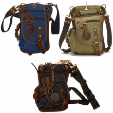 6001 Canvas Bikers Hip Belts with Leg Tie