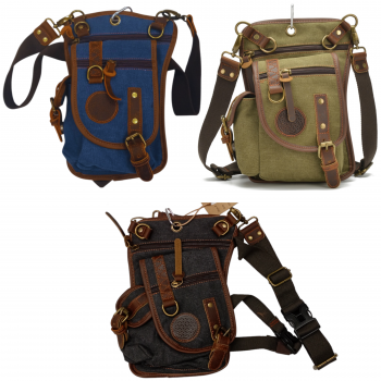 6001 Canvas Bikers Hip Belts with Leg Tie