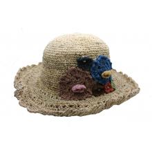 Hemp–Cotton Crochet Sun Hat
