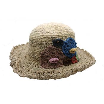 Hemp–Cotton Crochet Sun Hat