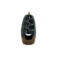 Tranquil Home Decor Ceramic Backflow Incense Fountain