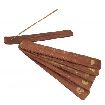 Plain Wooden Incense Burner – Minimalist Holder for Sticks