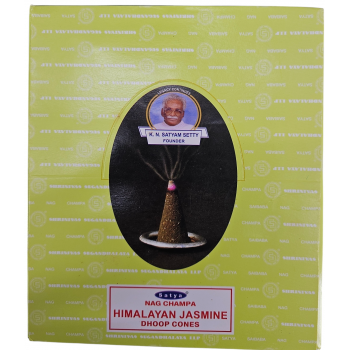 Himalayan Jasmine Incense Cones – 12x12 Box (144 Cones) for Serenity & Floral Bliss