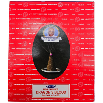 Dragon’s Blood Incense Cones – 12x12 Box (144 Cones) for Protection, Power & Purification