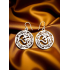 Brass OM Earrings – Spiritual Jewelry with Sacred Symbol