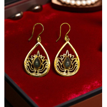 Lotus Earrings – Silver and Gold Plated Sacred Flower Jewelry