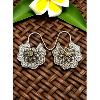 Floral Statement Drop Earrings