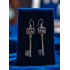 Vintage Key Brass Earrings