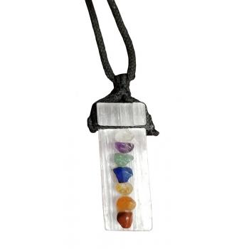 Selenite Chakra Pendant