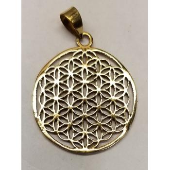 Brass Flower of Life Pendant