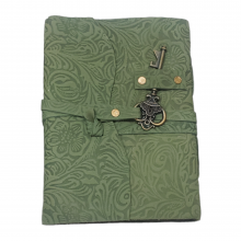 Embossed Leather Journal – Handcrafted 5x7 Writing Notebook for Gift & Daily Use