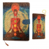 BJB-001 Seven Chakra printed Cork material cover Journal with Pencil Bag