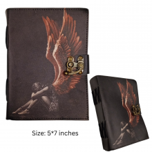 Handmade Spiritual Notebook 5*7" Angel Leather Journal Handmade Spiritual Notebook 5*7" Angel Leather Journal
