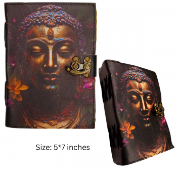 Buddha Leather Journal – Handmade Spiritual Notebook
