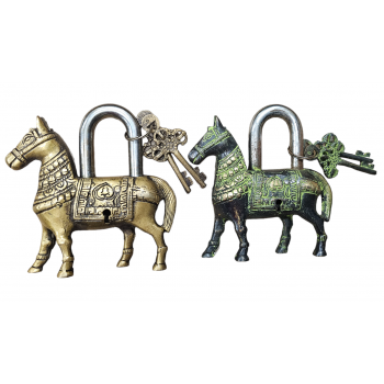 Handcrafted Decorative Padlock Horse Lock