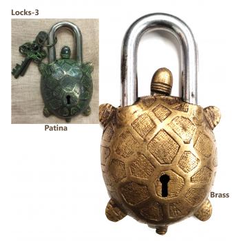 Handcrafted Vintage Turtle Lock