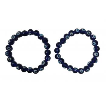 Handmade Evil Eye Glass Bead Bracelets – Protective Jewelry for Men & Women