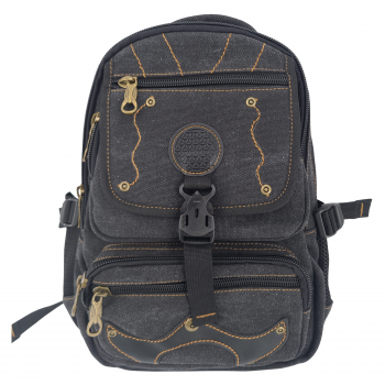 Vintage 12-Inch Canvas Backpack – Rugged & Stylish for Everyday Use