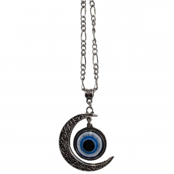 Alloy Evil Eye Moon Pendant