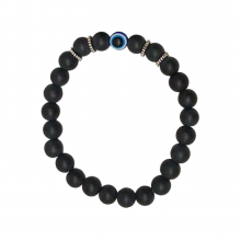 Black Matte Evil Eye Protection Bracelet Black Matte Evil Eye Protection Bracelet