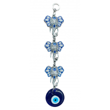 Triple Elephant Evil Eye Hanging Triple Elephant Evil Eye Hanging