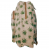 Hemp Cotton Leaf Printed Backpack