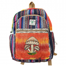 17" Hemp Cotton Mushroom Backpack 17" Hemp Cotton Mushroom Backpack