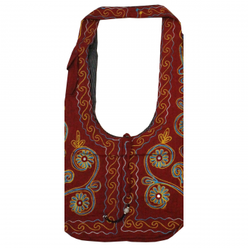 Handmade Cotton Embroidered Hobo Bag
