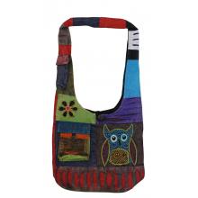 Owl Embroidered Cotton Hobo Bag – Boho Wisdom Owl Embroidered Cotton Hobo Bag – Boho Wisdom