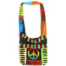 Rasta Peace Cotton Hobo Bag