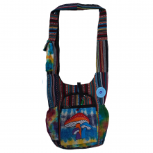 Handmade Boho Mushroom Hobo Bag – Hemp & Cotton Crossbody Handmade Boho Mushroom Hobo Bag – Hemp & Cotton Crossbody