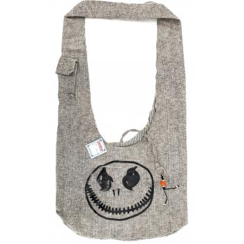 Jack Print Gothic Crossbody Cotton Hobo Bag