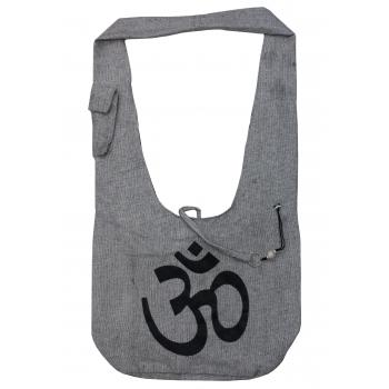 Spritual & Stylish Om Print Cotton Hobo Bag