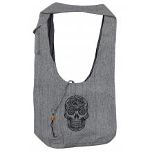 Sugar Skull Print Cotton Hobo Bag Sugar Skull Print Cotton Hobo Bag
