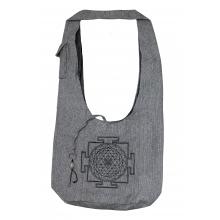Spiritual & Vibrant Shree Yantra Print Hobo Bag