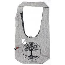Tree of Life Printed Cotton Hobo Bag