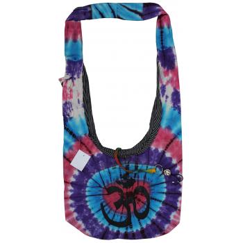 Spiritual Tie-Dye Om Print Side Bag