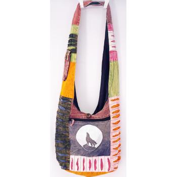 Cotton Razor Cut Fox-Moon Print Bag