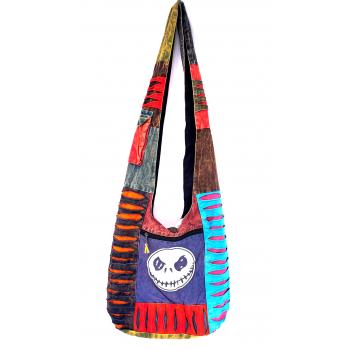 Cotton Razor Cut Jack Print Hobo Bag