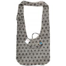 Cotton Flower of Life Print Hobo Bag Cotton Flower of Life Print Hobo Bag