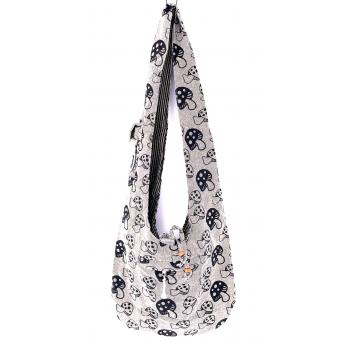 Cotton Mushroom Printed Hobo Bag