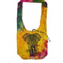 Cotton Tie-Dye Elephant Hobo Bag