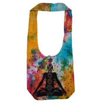 Cotton Tie-Dye Chakra Hobo Bag
