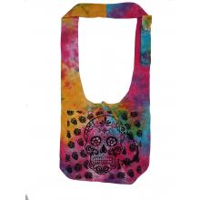 Cotton Tie-Dye Skull Hobo Bag