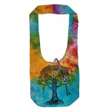 Cotton Tie-Dye Tree of Life Hobo Bag