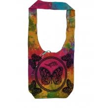 Cotton Tie-Dyed Butterfly Hobo Bag