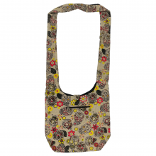 Comfortable & Durable Cotton Skull Printed Hobo Bag