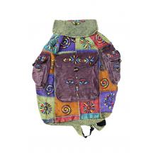 Boho Tribal Style Handmade Patchwork Cotton Backpack Boho Tribal Style Handmade Patchwork Cotton Backpack