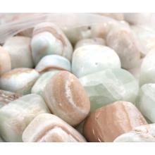 Caribbean Blue Calcite Tumbled Stones