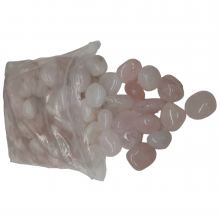 Premium Rose Quartz Tumbled Stones – 1kg Bulk Bag